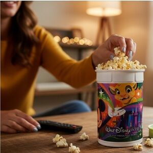 Vintage Popcorn Disney Colorful Lion King Popcorn Bucket TWO